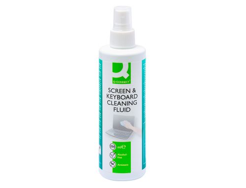 Spray de limpeza q-connect para ecras e teclados , Q-connect , 26451 , 5705831045026